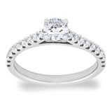 Costco UK Costco 0.74ctw Round Brilliant Cut Diamond Ring Platinum Size K- Buy online at McGrocer