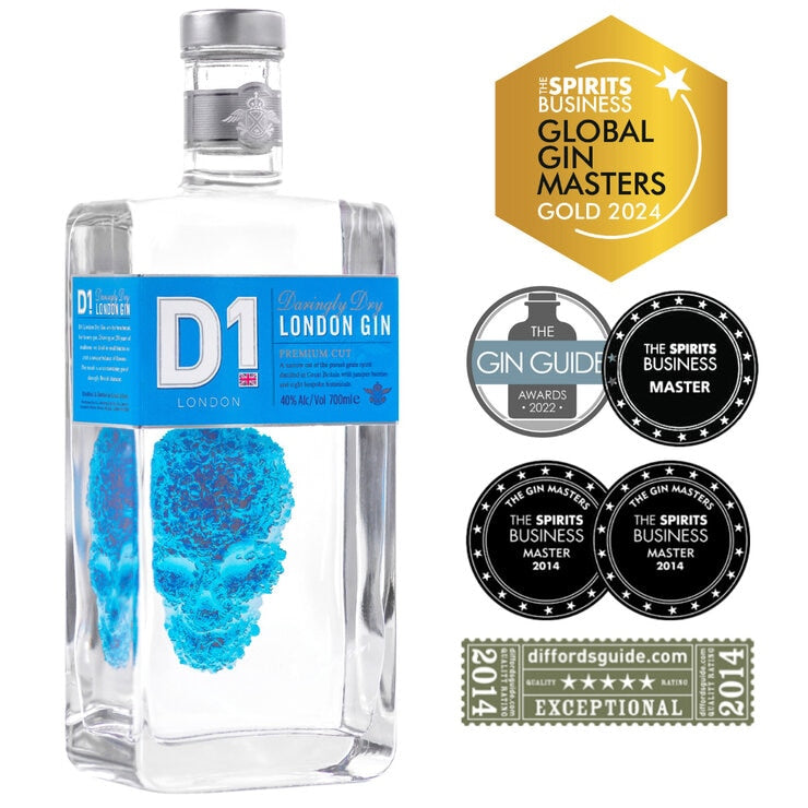 D1 London Dry Gin 70cl - British product