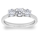 Round brilliant diamond ring 1ct size N, UK version