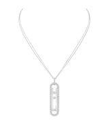 Harrods Messika Move 10th Birthday White Gold and Diamond Necklace (1.15ct)- Buy online at McGrocer