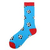 Cozy Noxxiez Soxxiez adult socks blue football design (British brand)