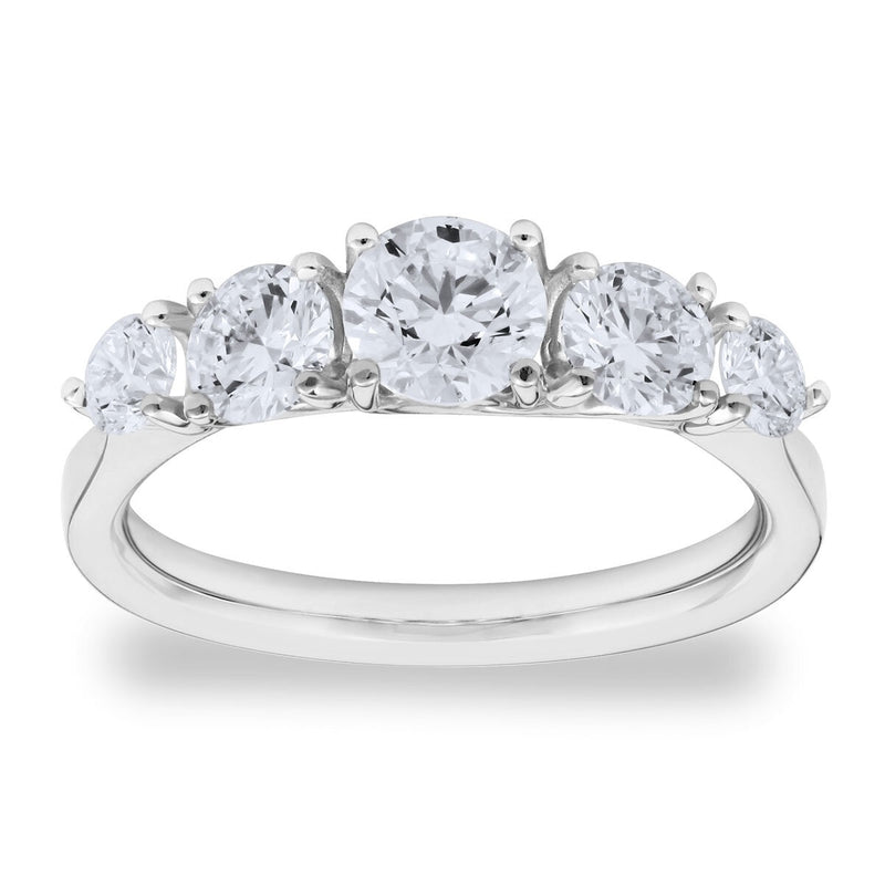 Costco diamond ring 1.57ctw round brilliant cut size N UK version