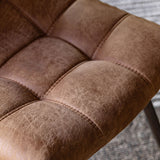 Gallery Darwin brown faux leather dining chair 2 pack, UK version