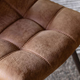 Gallery Darwin brown faux leather dining chair 2 pack, UK version