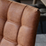 Gallery Darwin brown faux leather dining chair 2 pack, UK version