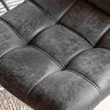 Gallery grey faux leather dining chair set of 2 - British product