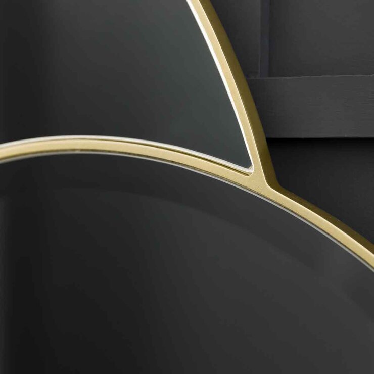 Gallery champagne dual mirror 90x111cm - British product