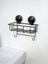 Next Showerdrape Black Suctionloc Sponge Basket Shower Caddy- Buy online at McGrocer