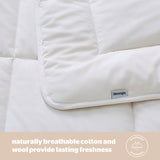 Silentnight natural wool duvet, lightweight and hypoallergenic (British brand)