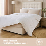 Silentnight natural wool duvet, lightweight and hypoallergenic (British brand)