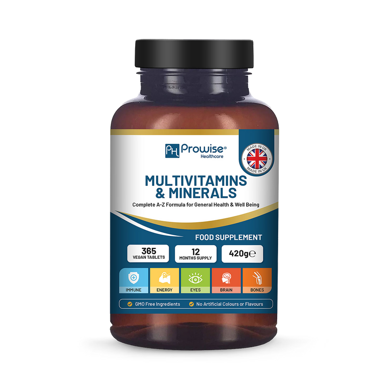 Prowise Healthcare A-Z multivitamin tablets 365 vegan, UK version