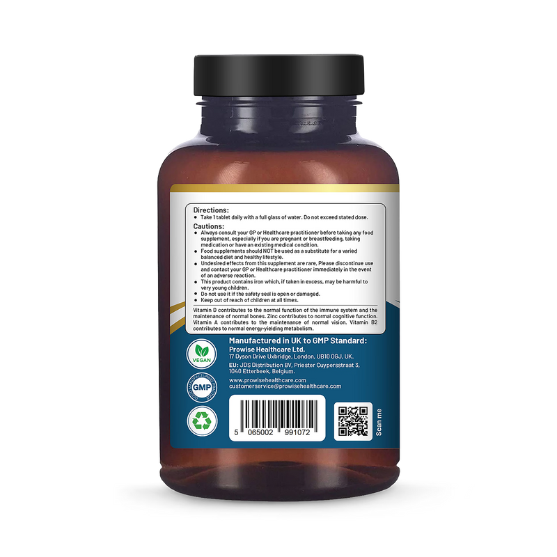 Prowise Healthcare A-Z multivitamin tablets 365 vegan, UK version