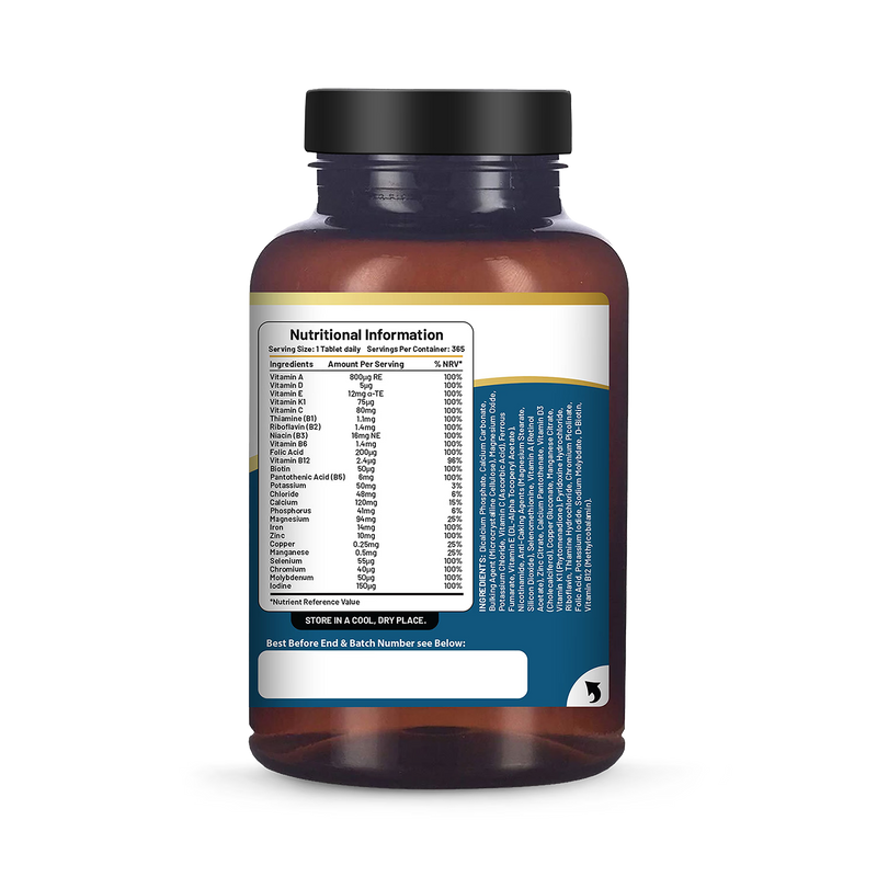 Prowise Healthcare A-Z multivitamin tablets 365 vegan, UK version