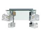 Argos Home Mira Chrome 4 light bathroom cube spotlights - British product
