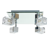 Argos Home Mira Chrome 4 light bathroom cube spotlights - British product