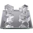 Argos Home Mira Chrome 4 light bathroom cube spotlights - British product