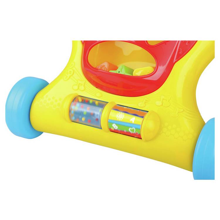 Chad Valley baby walker lights and sounds multicoloured H49cm, imported from the UK