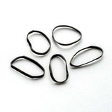Brushworks Black Hair Bands 100pcs - British product