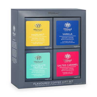 Costco UK Whittard of Chelsea Flavoured Ground Coffee Gift Set 4 x 120g- Buy online at McGrocer