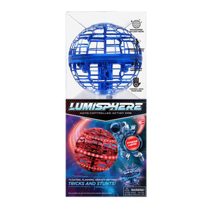 Lumisphere Flying Orb with LED Lights Red or Blue Assortment Toy 0.3kg