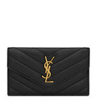 Saint Laurent Monogram leather card holder, imported from the UK