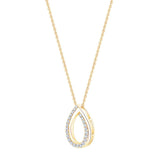Costco diamond pendant round brilliant cut 0.15ctw (British brand)