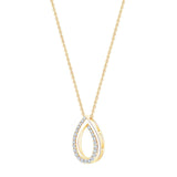 Costco diamond pendant round brilliant cut 0.15ctw (British brand)