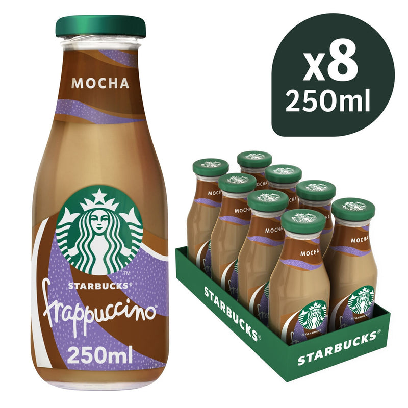 Starbucks Frappuccino Mocha iced coffee 8 x 250ml (British brand)