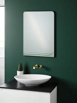 Next Showerdrape Rochester Rectangular Bathroom Mirror with Shelf 70cm x 50cm- Buy online at McGrocer