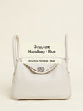 Hermès Lindy 26 leather grab bag blue (British brand)
