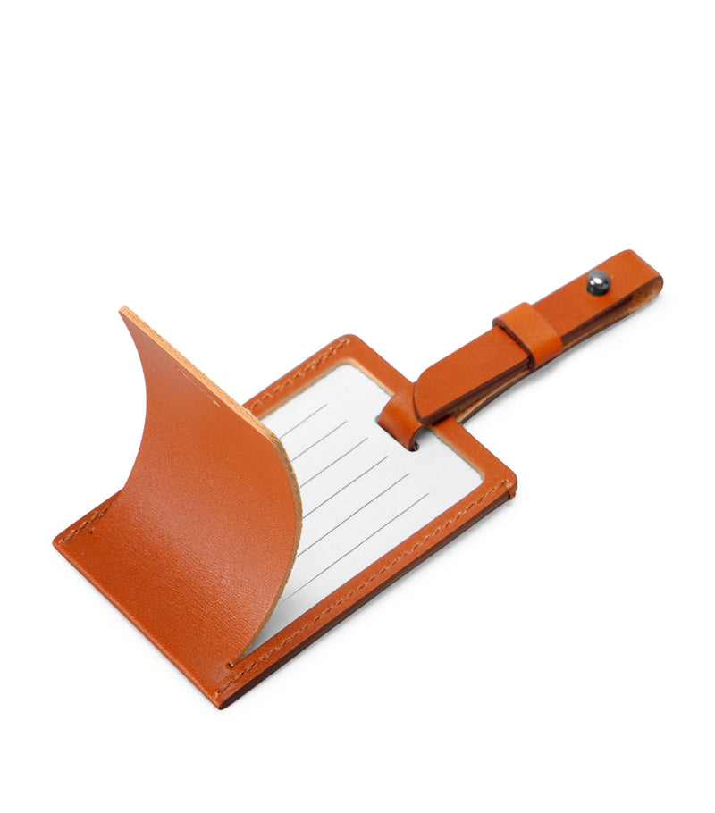Carl Friedrik leather luggage tag - British product