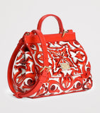 Dolce&Gabbana kids shoulder bag with Majolica motif, UK version