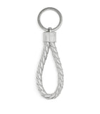 Bottega Veneta Intreccio designer keyring, UK version