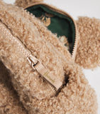 Harrods teddy backpack with recycled polyester fur, 34cm, imported from the UK