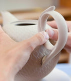 Meissen Waves Relief teapot porcelain - British product