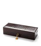 Aspinal of London croc print watch box, UK version