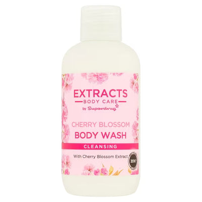 Gel douche pour le corps Superdrug Extracts Fleur de cerisier format voyage