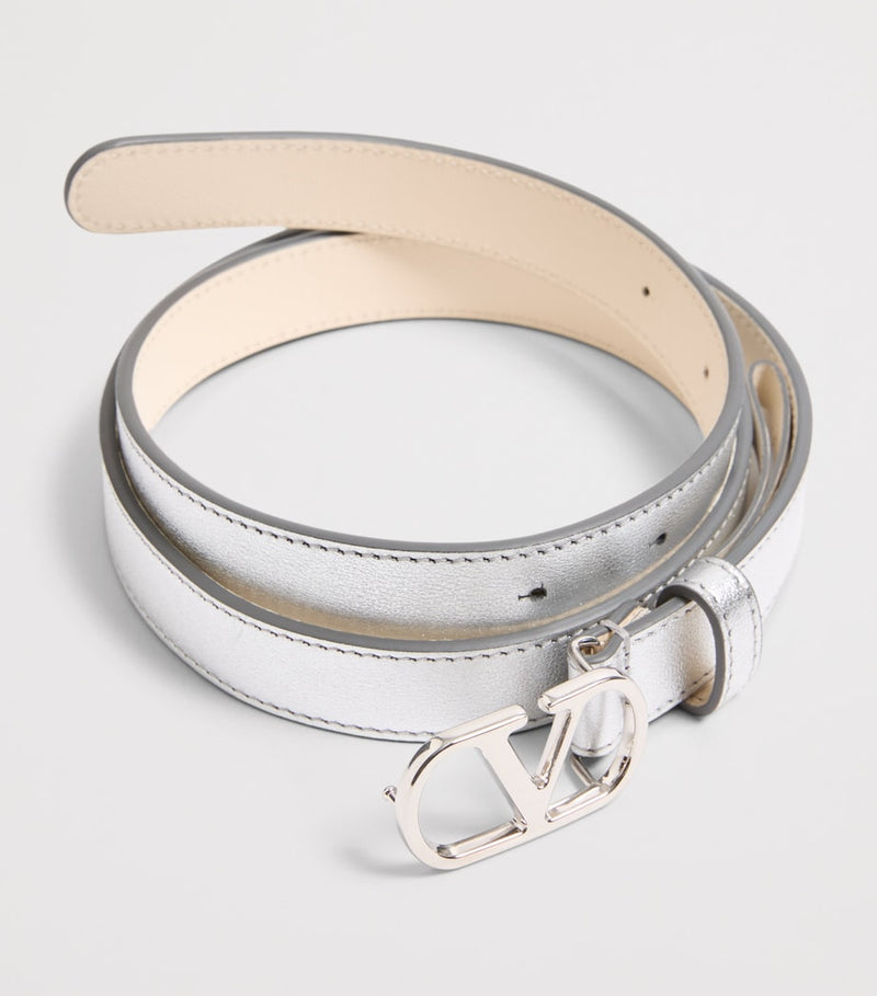 Valentino Garavani VLogo leather belt 2cm, imported from the UK
