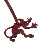 Dunhill red leather Tweenie charm accessory UK version
