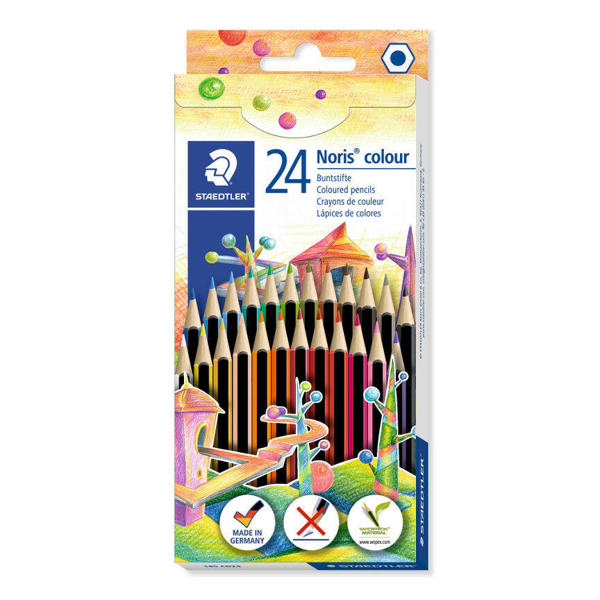 Staedtler Noris Colouring Pencils 24 Pack Office Supplies ASDA