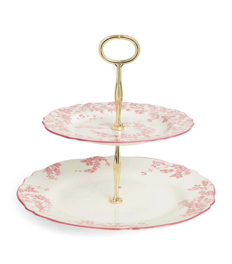 Harrods Toile two-tier cake stand, UK version