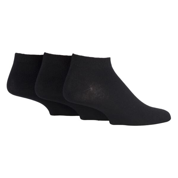Sockshop bamboo trainer liner socks 3 pack, imported from the UK
