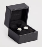 Giorgio Armani sterling silver mother-of-pearl cufflinks, UK version