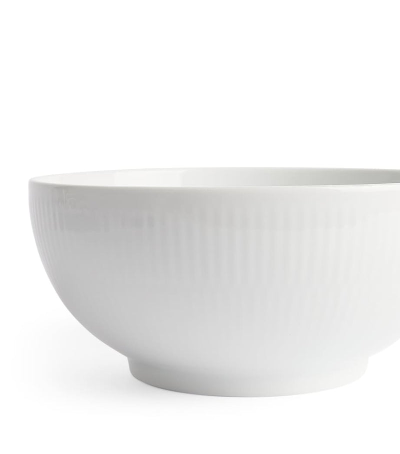 Royal Copenhagen White Fluted bowl 24cm, imported from the UK