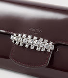 Jimmy Choo Bing patent leather wallet-on-chain (British brand)