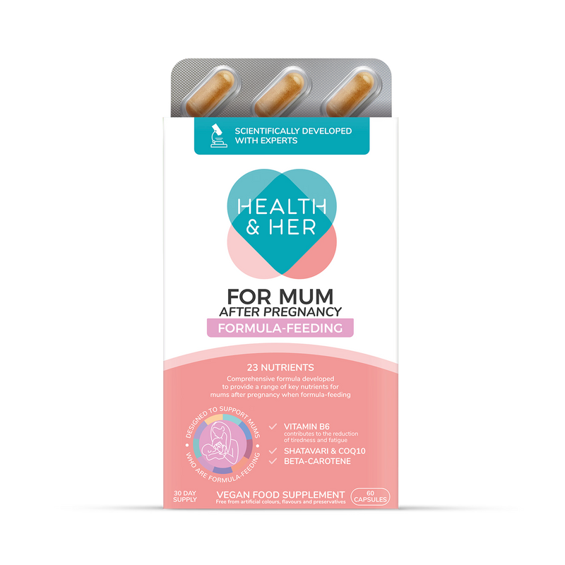 Health & Her postnatal supplement 60 capsules (British brand)
