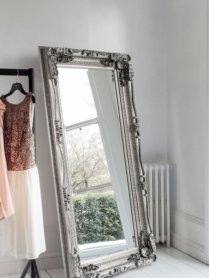 Gallery Home Silver Oxford Leaner Mirror