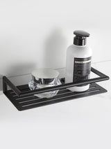 Next Showerdrape Verso Black Rectangular Shower Basket 27x12x4.5cm- Buy online at McGrocer