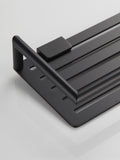 Showerdrape Black Verso Shower Basket 27x12x4.5cm (British brand)