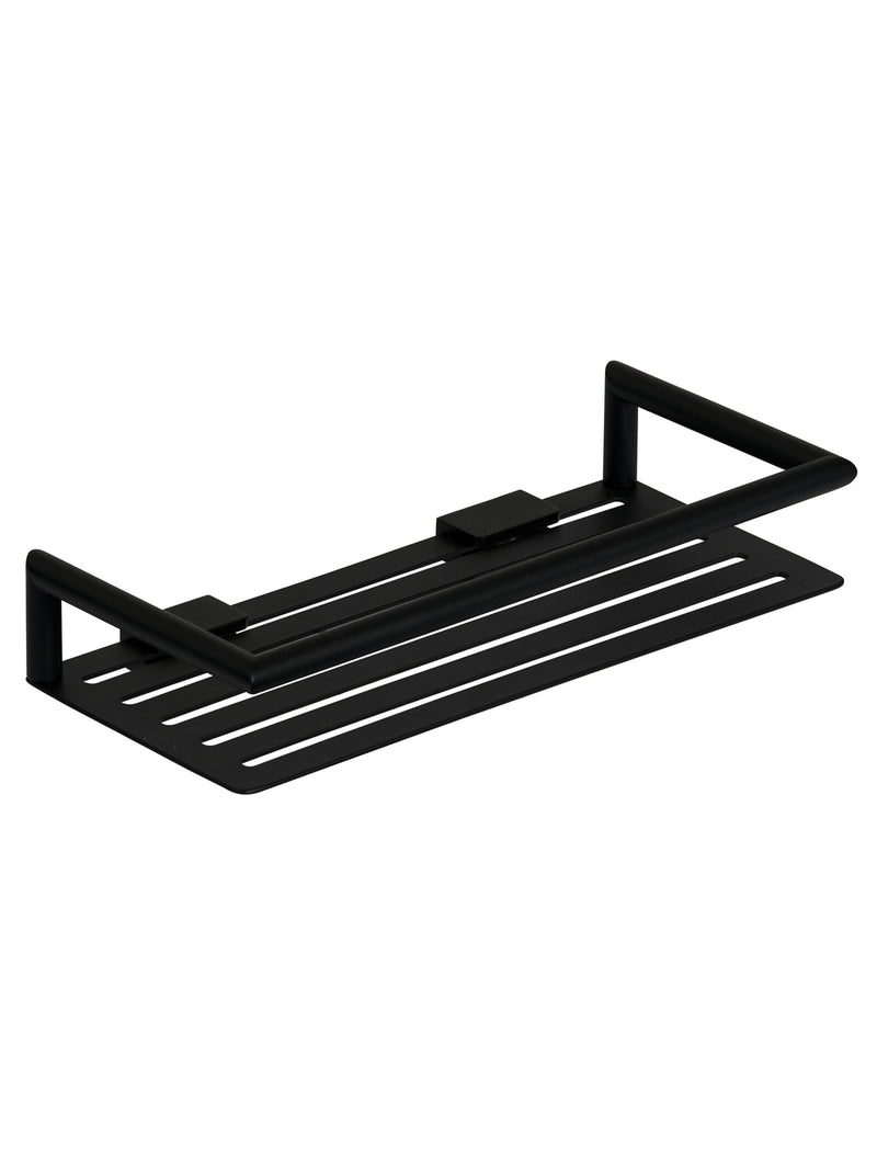 Showerdrape Black Verso Shower Basket 27x12x4.5cm (British brand)